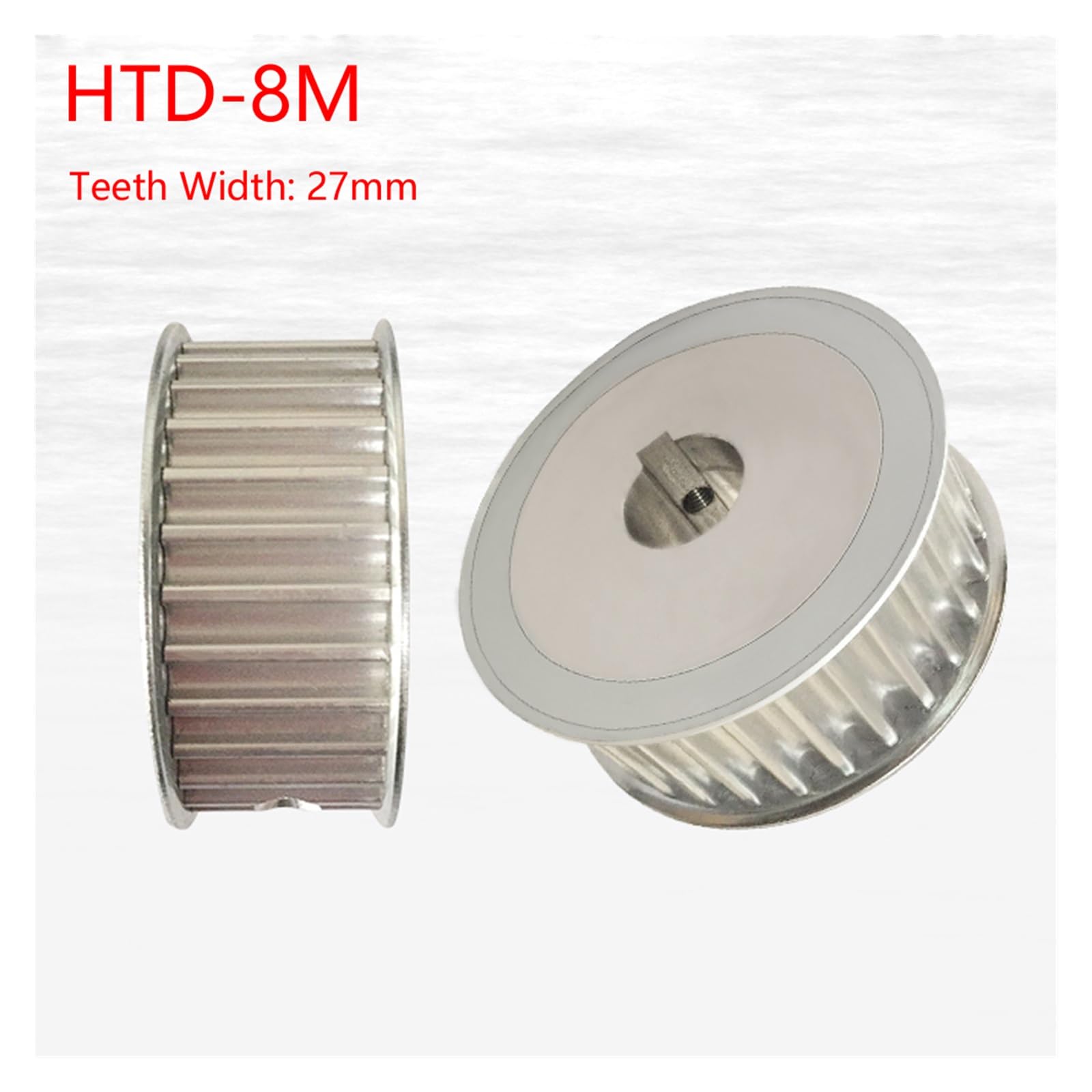 1pc HTD-8M 15/16/17/18 zębów koło pasowe rozrządu Pitch 8mm typu AF z wpustem koło pasowe szerokość zębów 27mm(Bore 14mm-5x2.3mm,8M-17Teeth)