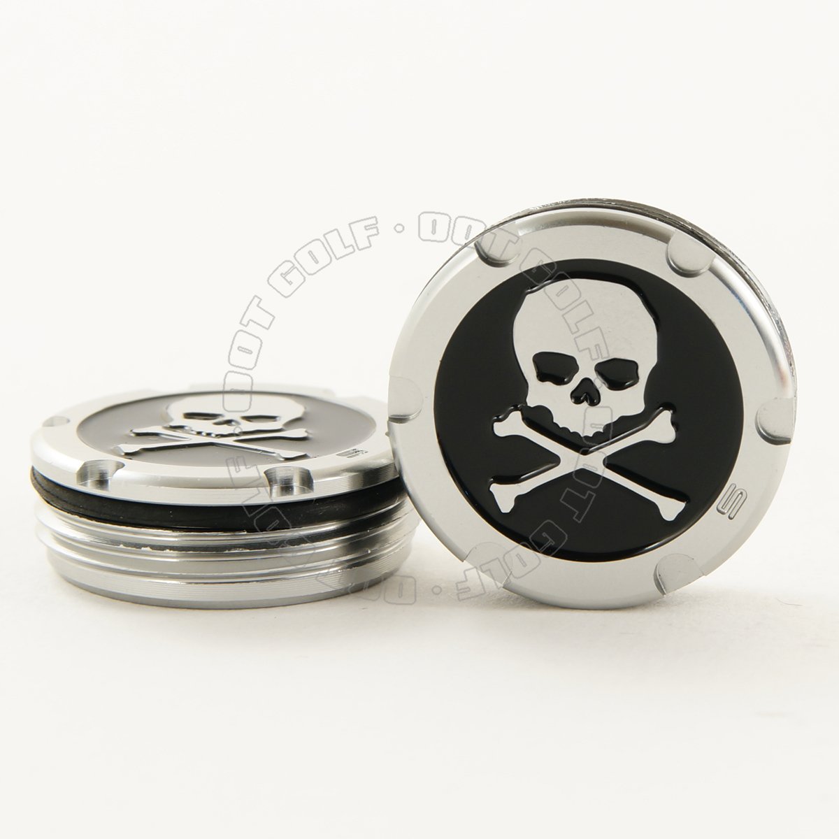 19th Hole Custom Shop 2 of 5g Deluxe Tour Style Weights for Scotty Cameron Putters + Wrench, Skull, Black (Black)