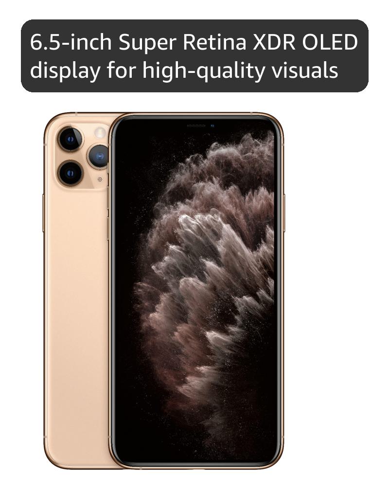 Apple iPhone 11 Pro Max, 64GB, Gold (Renewed) : Amazon.co.uk