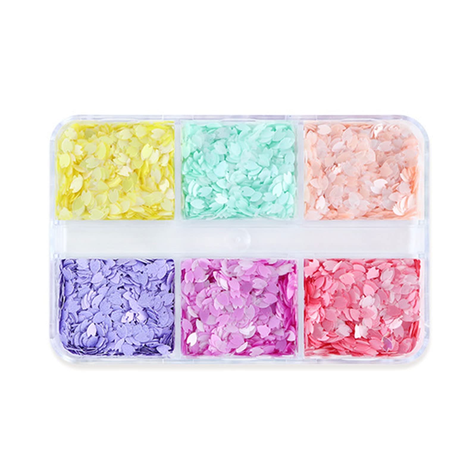 NIHENHAO Blossom Nail Art s Flowers Nail Glitter s Decals Flower Petals for Nail Decoration