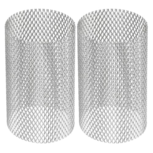 Image of PATIKIL 2 Pcs 30mm OD Strainer Mesh, 50mm H Screen Y Shaped Strainer Filter Valve Mesh Screen 304 Stainless Steel Strainer Mesh for Debris Pump Water Oil Separation