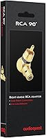 Vista 2 de AudioQuest Adaptador RCA macho a RCA hembra de 90 grados