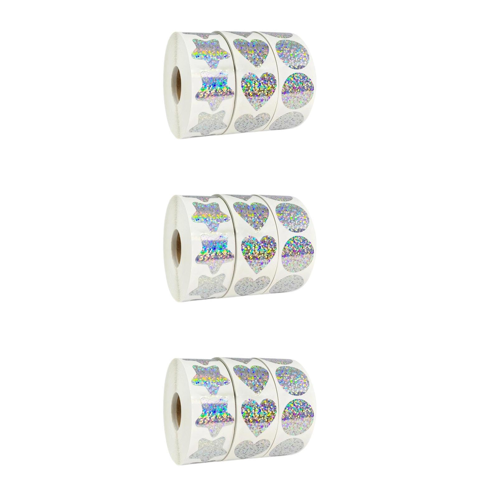 Uonlytech 3 Ensembles Autocollants Récompense Portables De Stickers Décoratifs Pour Enseignants Autocollants Multifonctions Étiquettes Adhésives Étanches Pour École Et Diy 3 Rouleaux*3