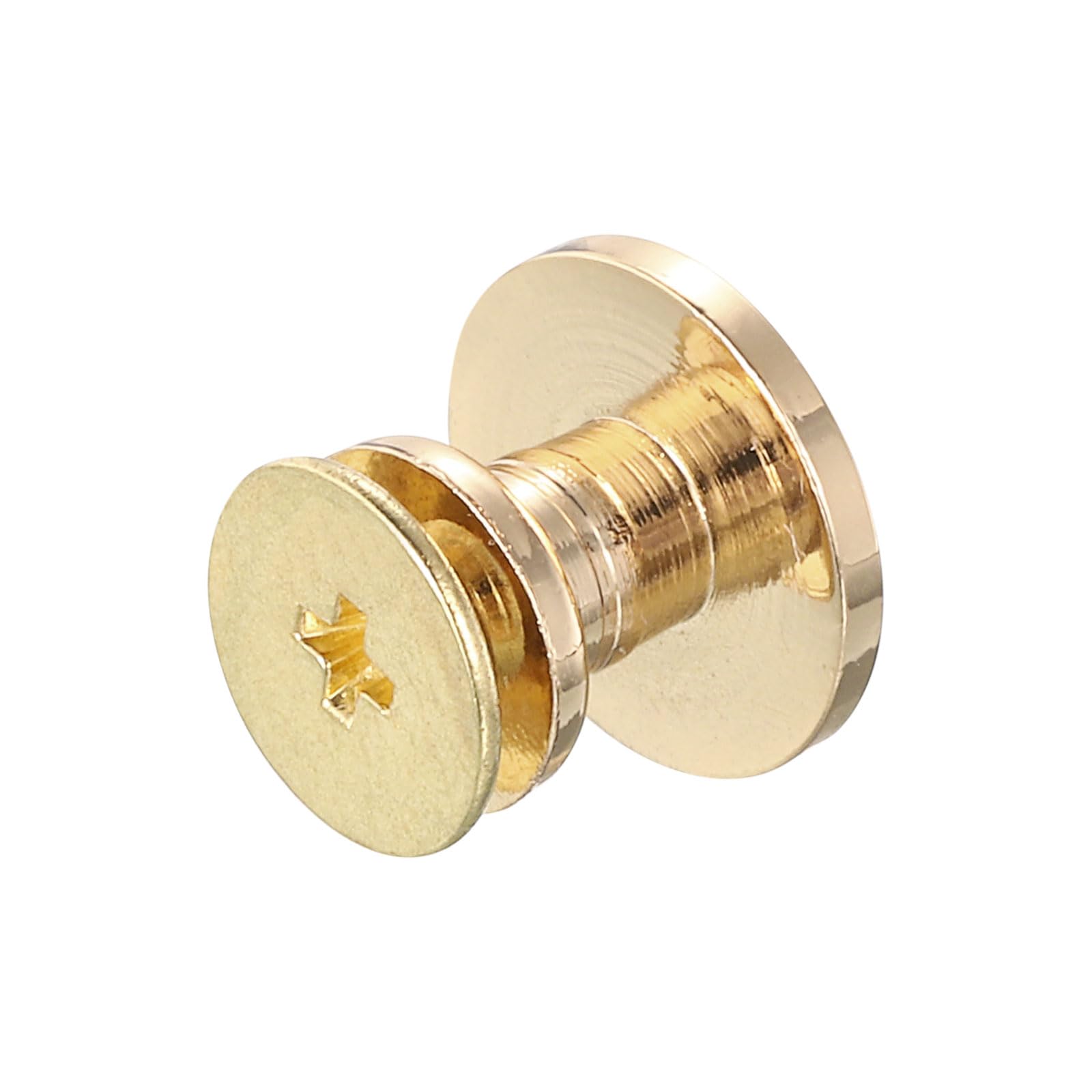 20 Set Borchie E Spine Per Pelle - Rivetti Metallici Tono Oro 7x20mm Per Fai Da Te - Foto 12