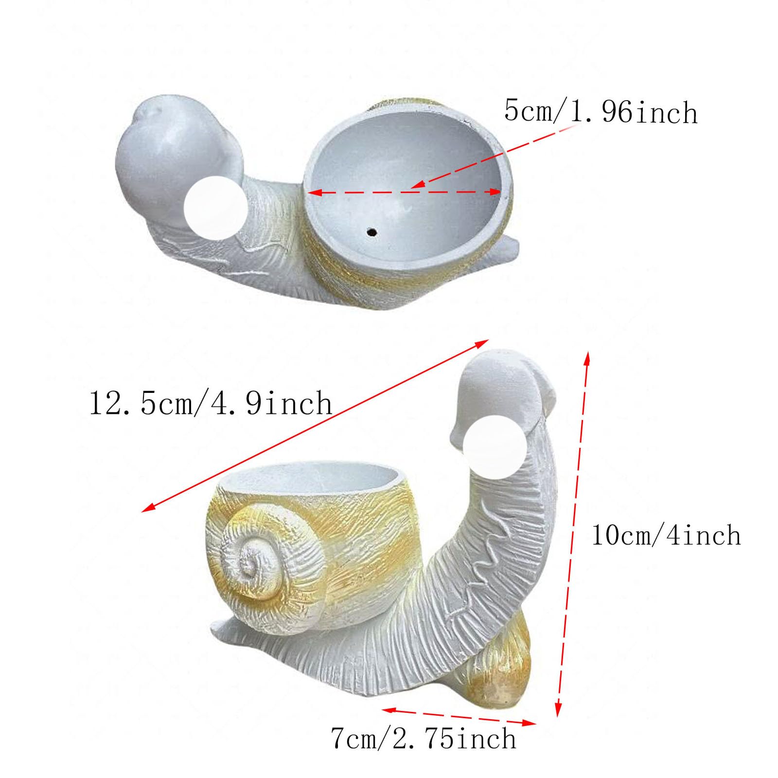 Snail Planter Penis Planter Penis Plant Snail Flower Pot Indoors and Outdoors Resin Fun Flower Pot Mischievous Joke Gift
