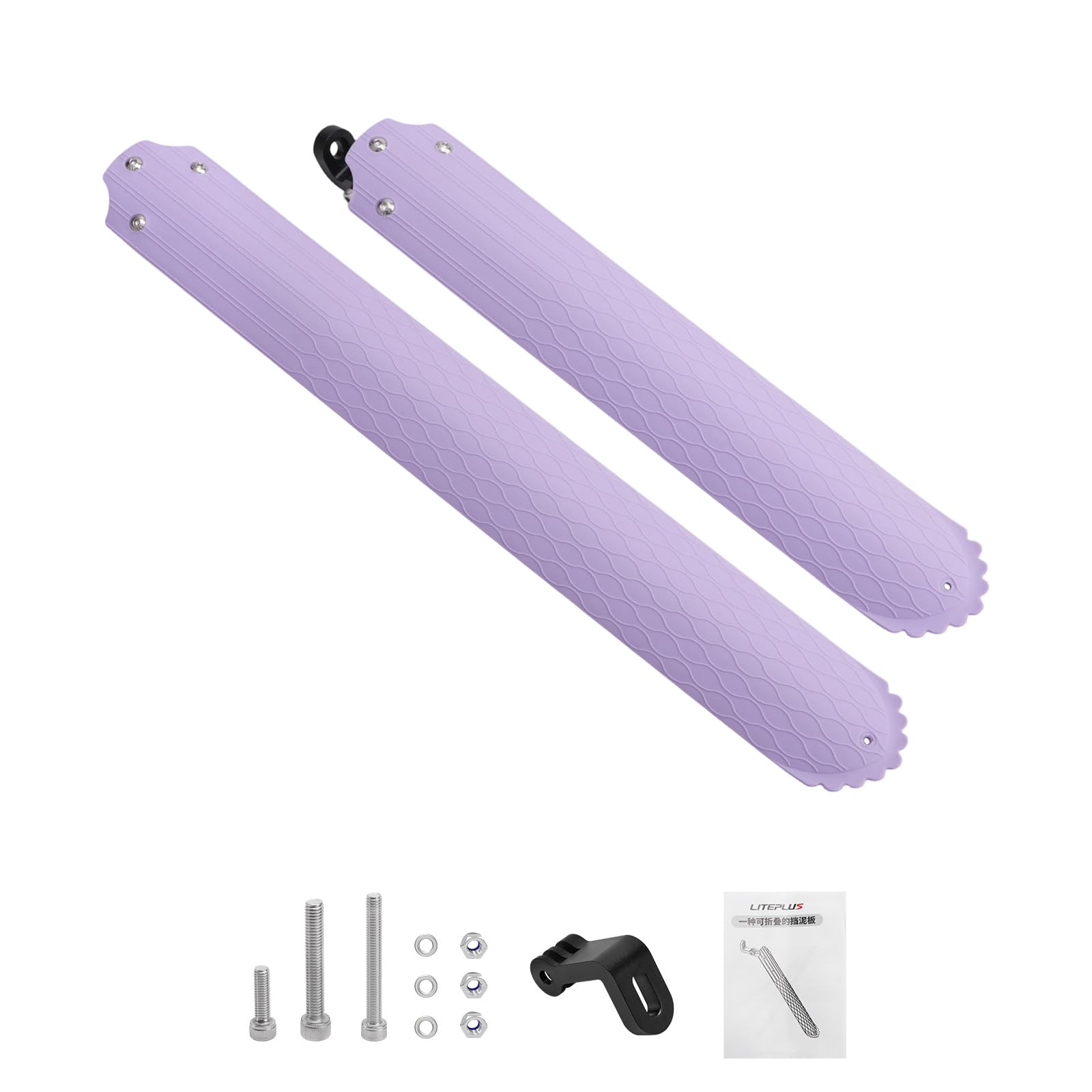 Guardabarros grueso para scooters eléctricos, montaje rápido, rueda universal