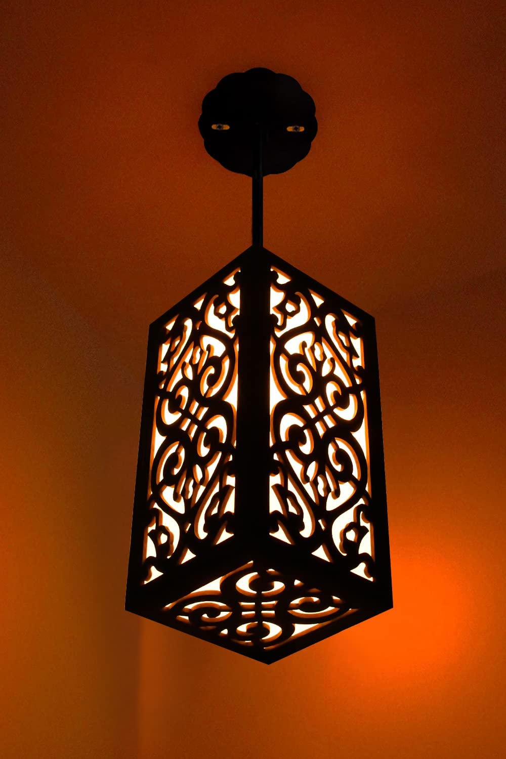 Aditya HANDICRAFTS Ceiling Light Wooden Pendant Hanging Lamp-711 Shade with 15w Bulb for Home | Living Room (24x12cm, Brown) (B0B15HNBSR) Amazon Price History, Amazon Price Tracker