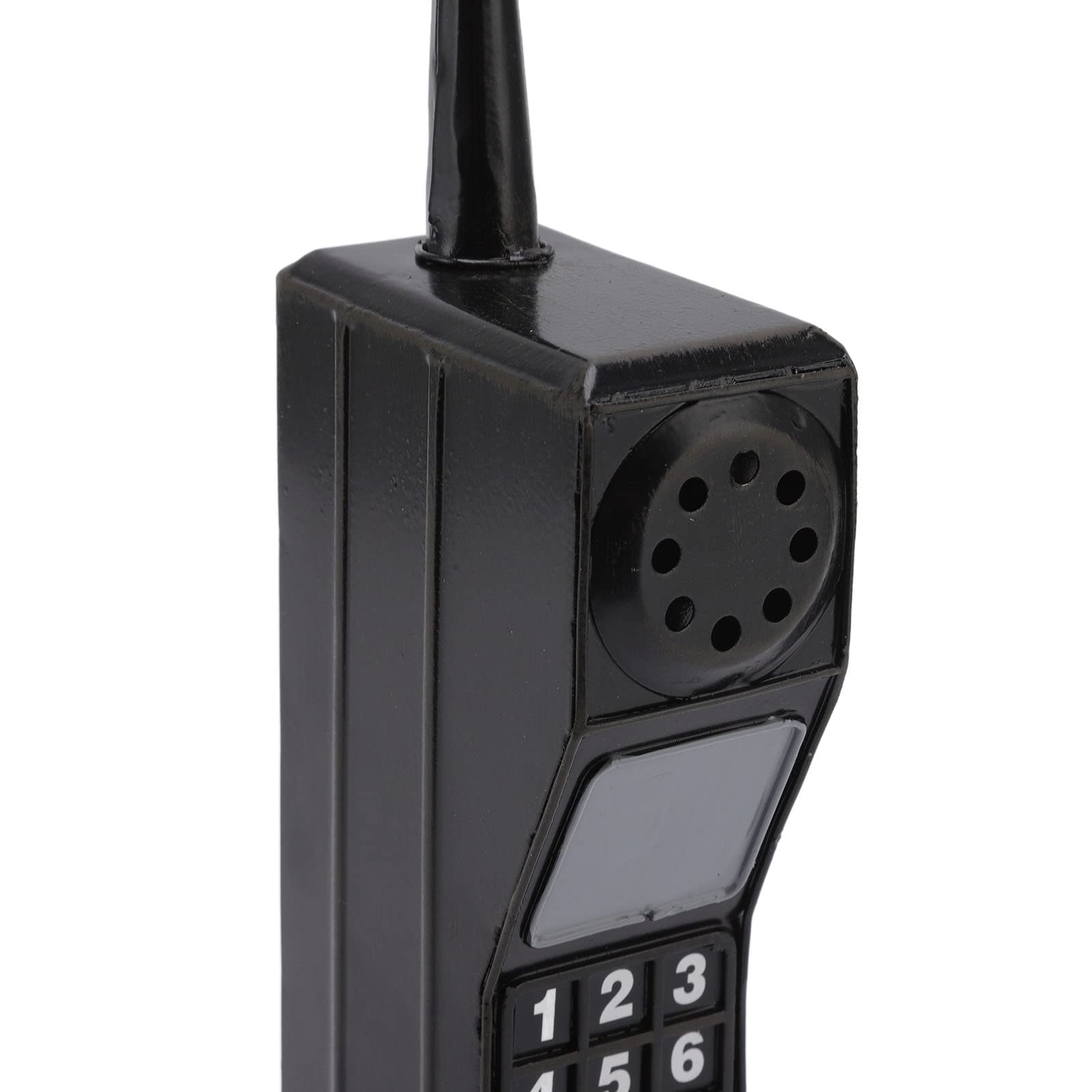 Retro telefon komórkowy wzór telefonu komórkowego, symulacja retro ceglany ornament na telefon komórkowy rekwizyty fotograficzne ozdoby do dekoracji (czarny)