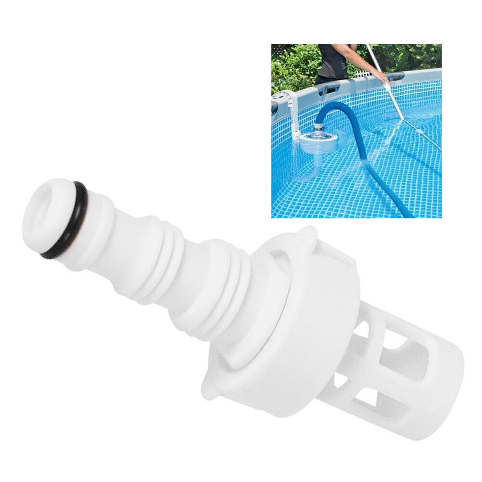 Adaptateur De Vidange Pour Piscine INTEX - Connexion Tuyau D'arrosage, PVC, Compatible Nombreux Modèles