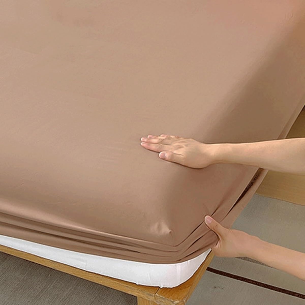 Sábana 100% Viscosa De Bambú - Fibra 1 Solo Ropa Cama(N,Super King-180x200cm)