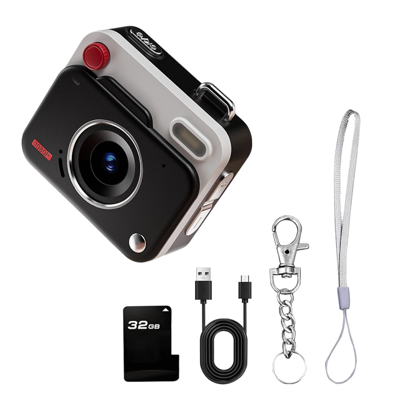 Fotocamera digitale in miniatura vintage, 1080p, risoluzione 32 GB, memoria espandibile, perfetta per foto di animali domestici o fotocamere per fotografi di avventura