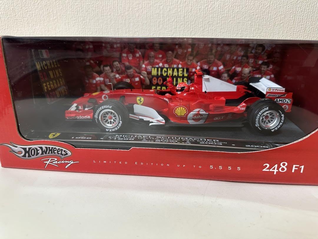 1円～ ホットウィール レーシング 1/18 フェラーリ248 F1 ミハエル