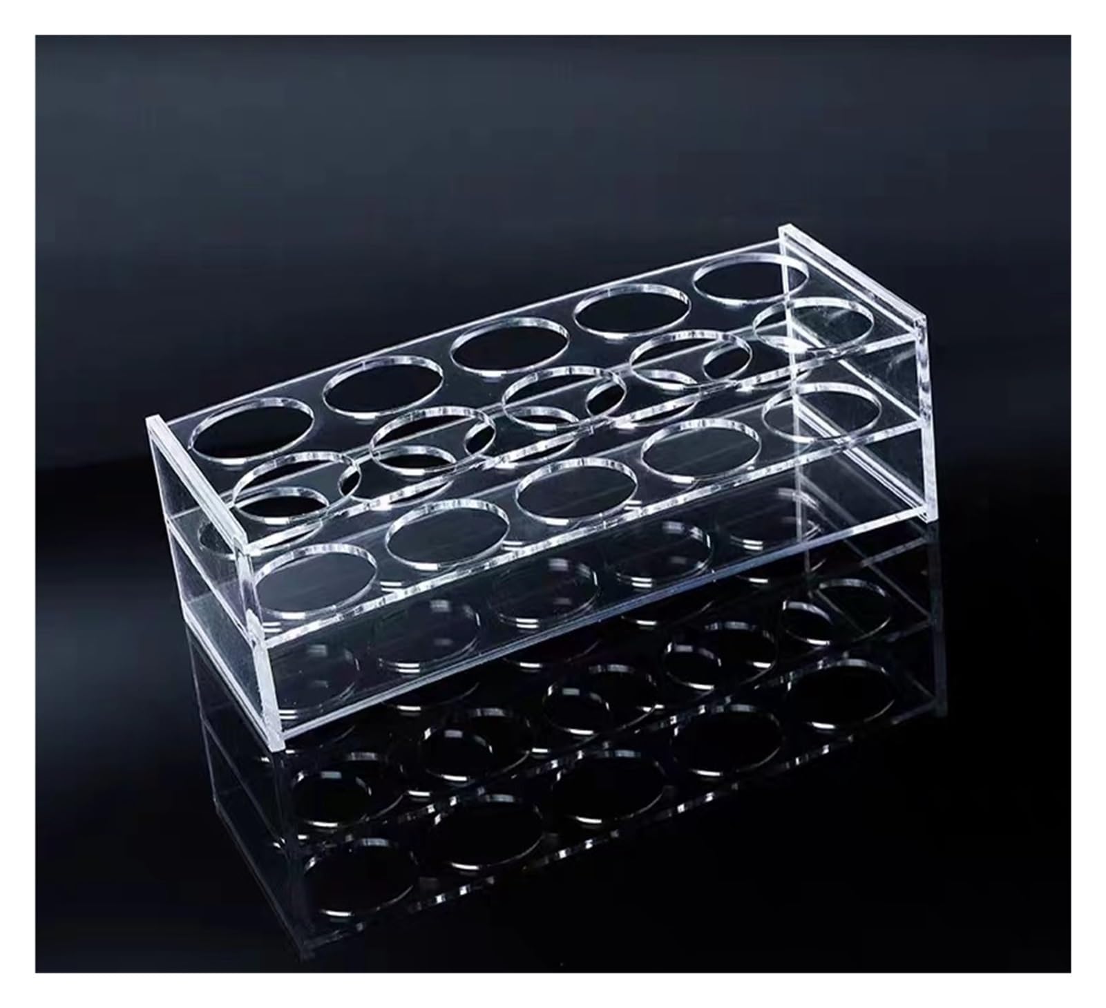 Supporto for Tubi in PMMA da centrifuga in Vetro Organico Trasparente da 1 pz for Laboratorio Scolastico(250ml 6holes)