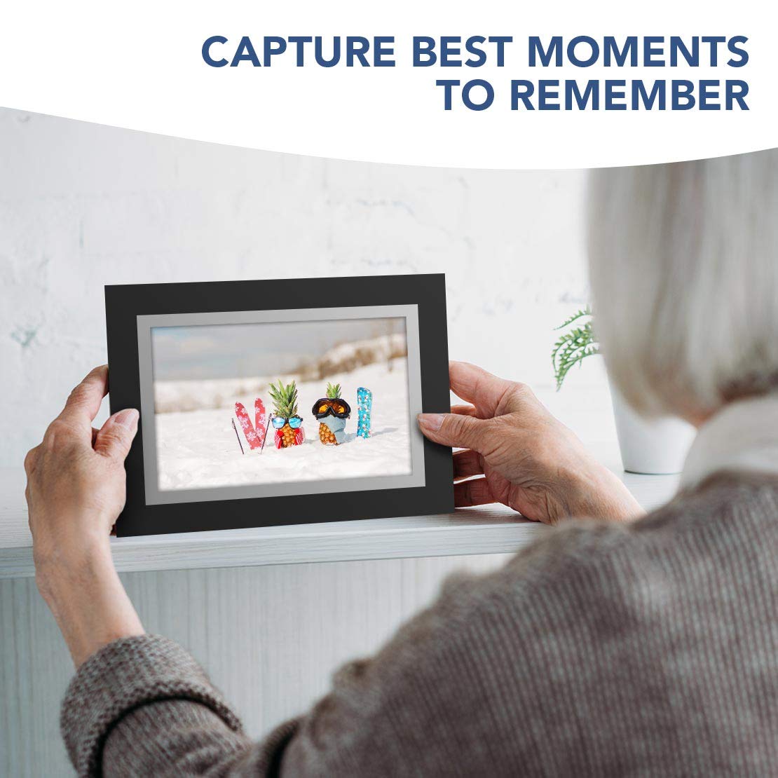 Carte De Vœux Vierge, Noire (insertion) – Ullswater Lake