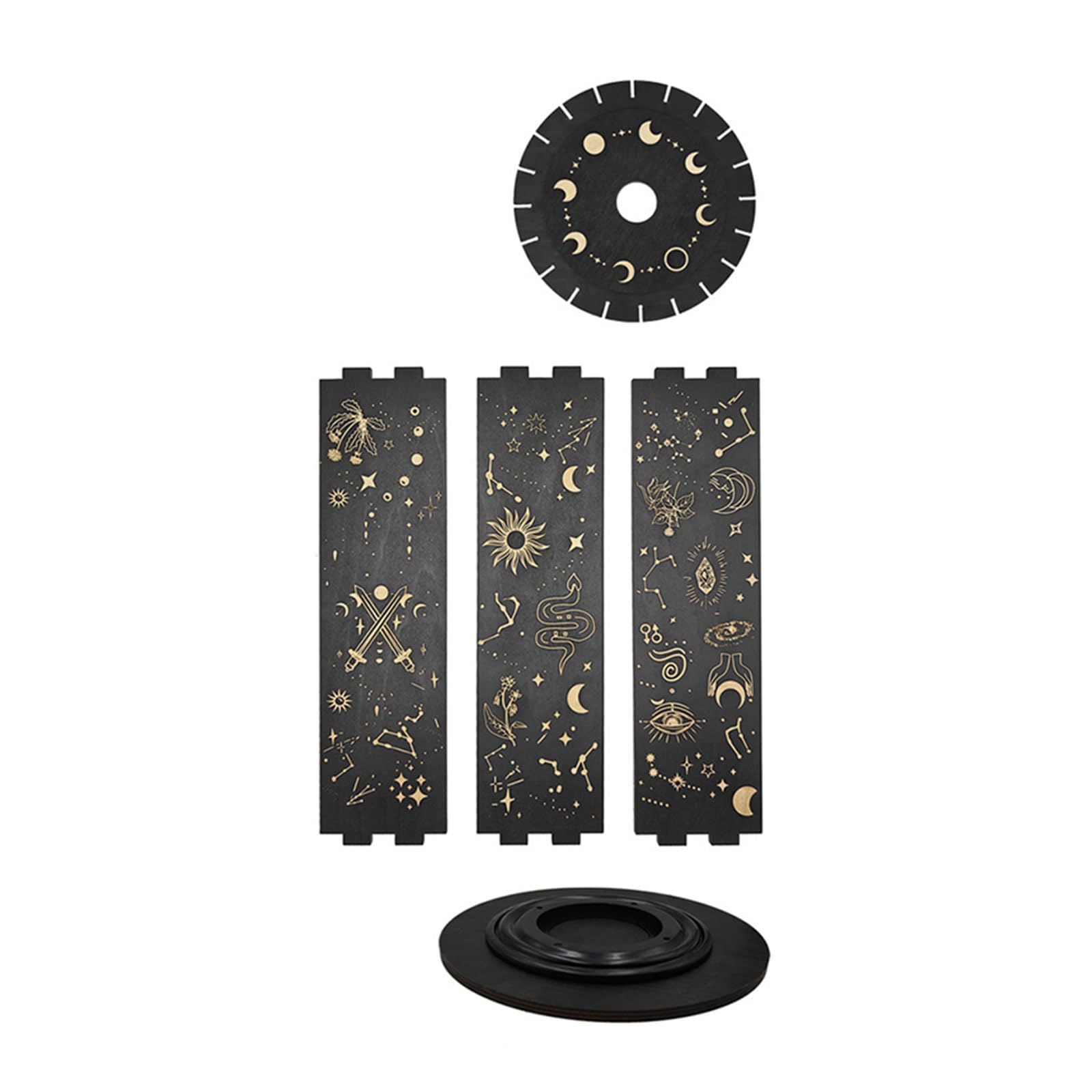 carotoe Crystal Display Shelf Holder 12 Crystal Display Stand with 360Rotatable Feature for Home and Enhancements Rotating Base