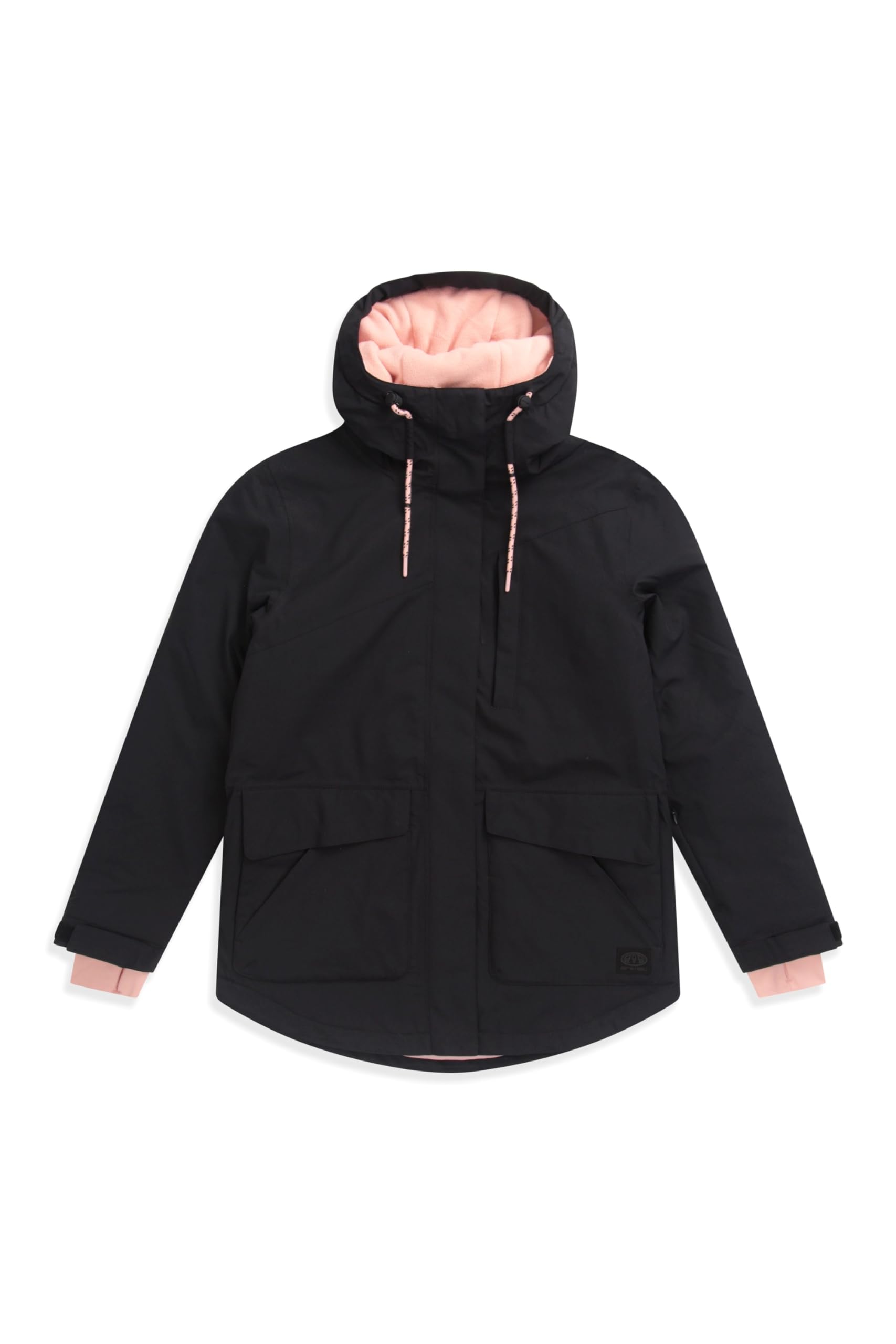 Animal Tignes Womens Snow Jacket - Waterproof, Taped Seams, PFC Free Padded Insulation, Thermal Tested -20 °C - Winter Skiing, Winter Sports, Walking Jet Black Women's Size 14