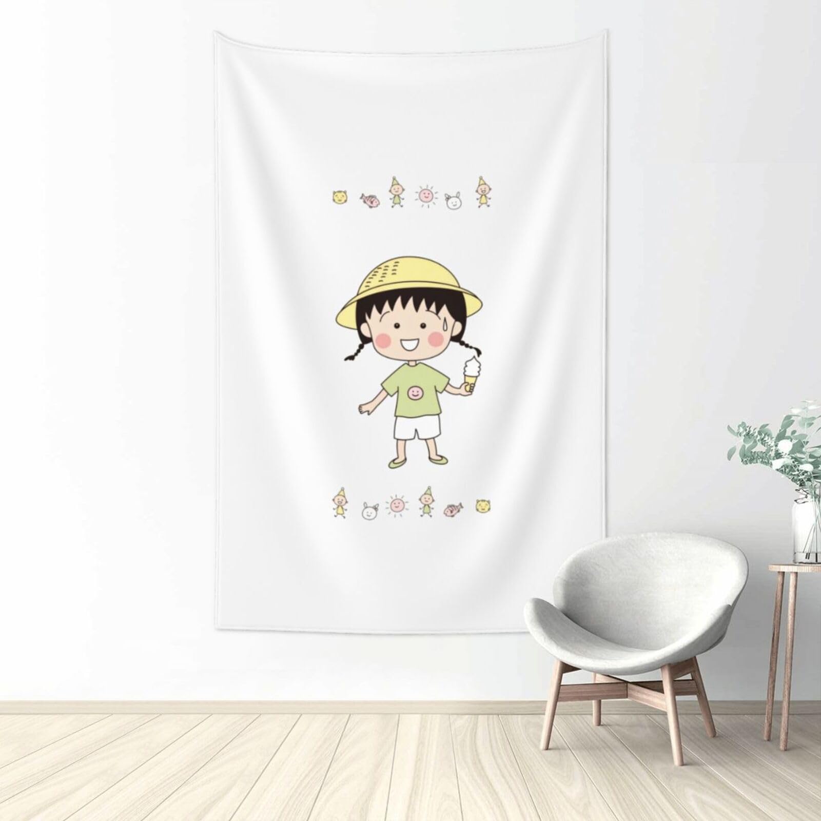 Amazon.co.jp: 写真 ちびまる子ちゃん (1) タペストリー 壁掛け布 