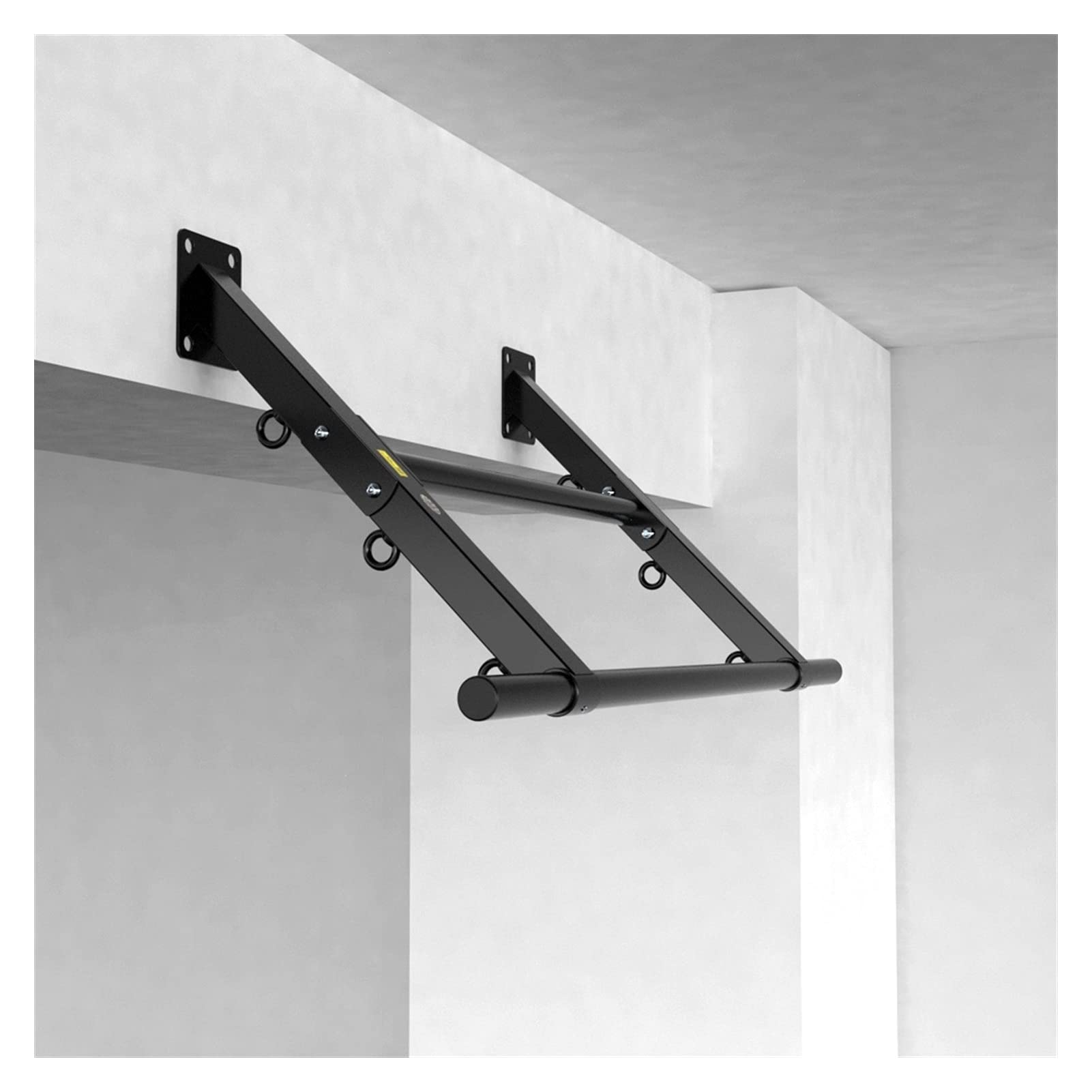 QUSYZD Chin Up Bars Wall-Mounted Pull-up Bar, Safe and Stable Steel Fitness Horizontal Bar, Sandbag Swing Resistance Belt Suspension Equipment, Load 400kg,