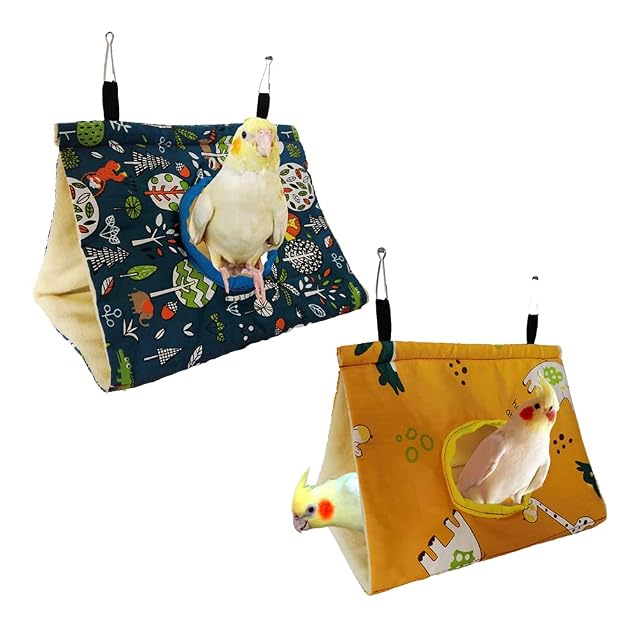 Vinnykud Acurrucamiento de Pájaros Choza-Mascota Nido de Pájaros Casa Cama Hábitat de Loros Cueva Cama…