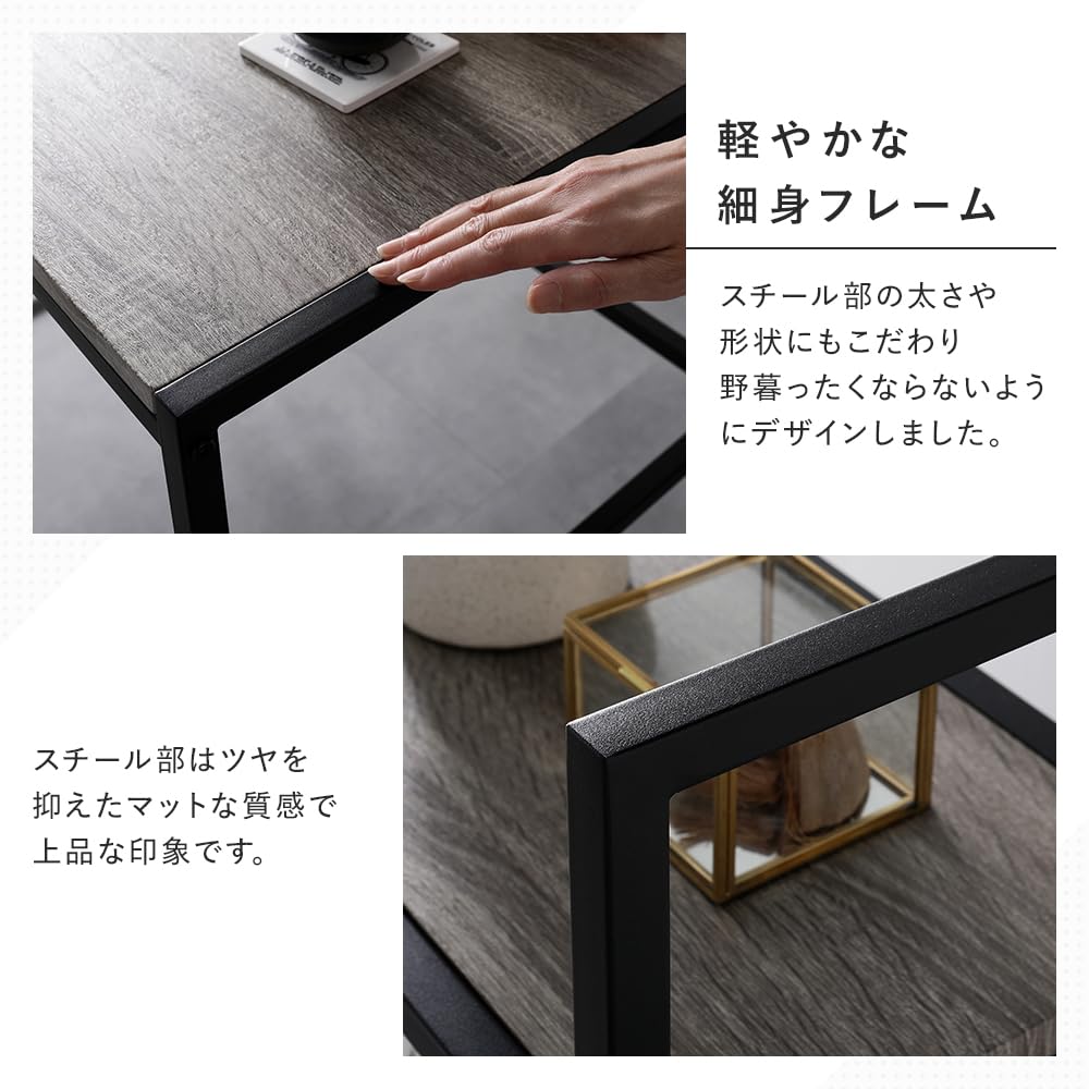 Amazon | RASIK パソコンデスク 机 単品 幅90cm 奥行き50cm ナチュラル