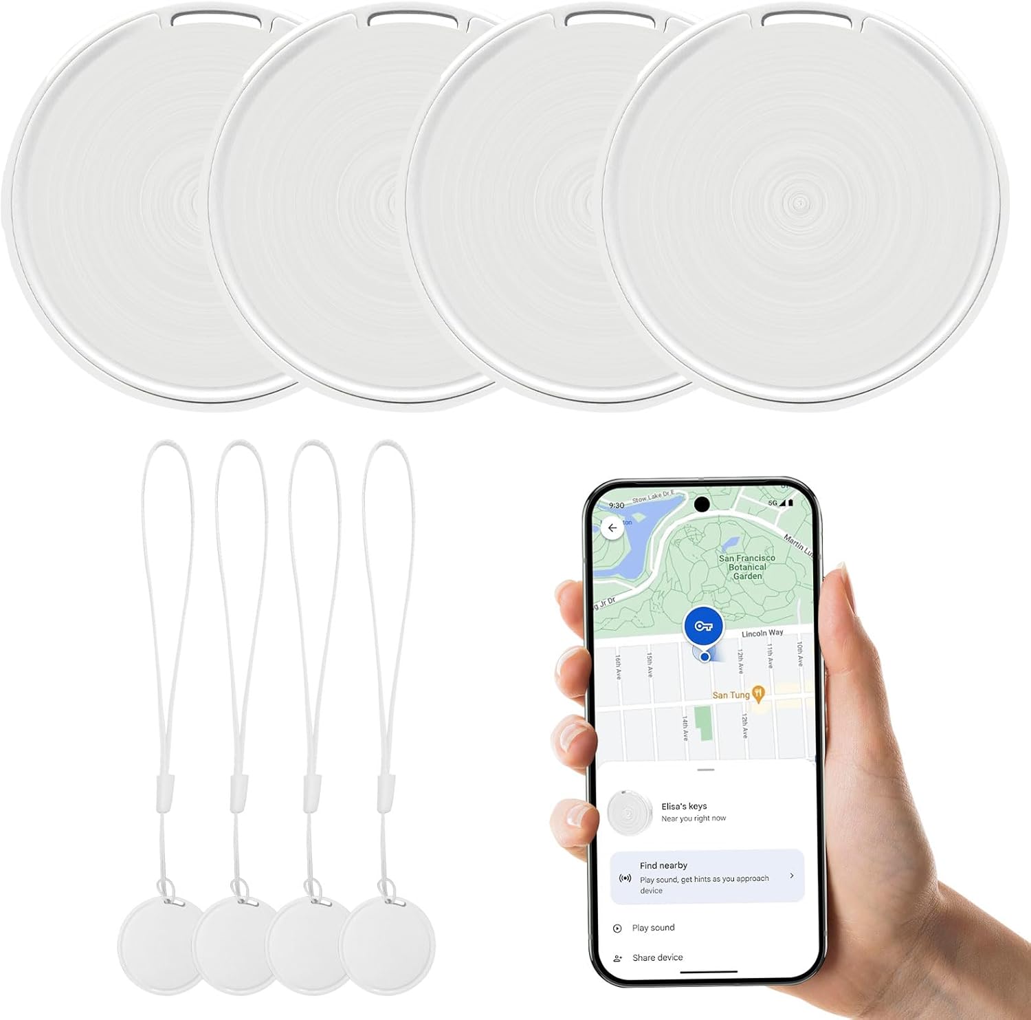 Smart Tag Android Air Tracker Tag De Clés Compatible Avec