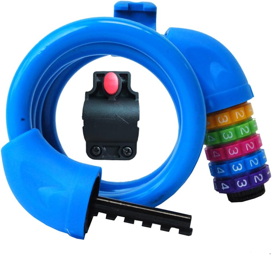 SOSPORT 5Digit Combination Bike Cable Lock with Mounting