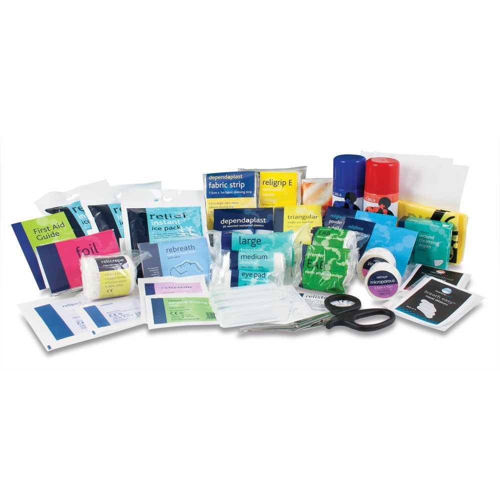 Reliance Medical Relisport Stadium First Aid Kit Refill - Essential Backup Supplies for Sports and Stadium Events, Includes Dressings, Bandages, Ice Packs, Plasters, Supplied in Recyclable Carton