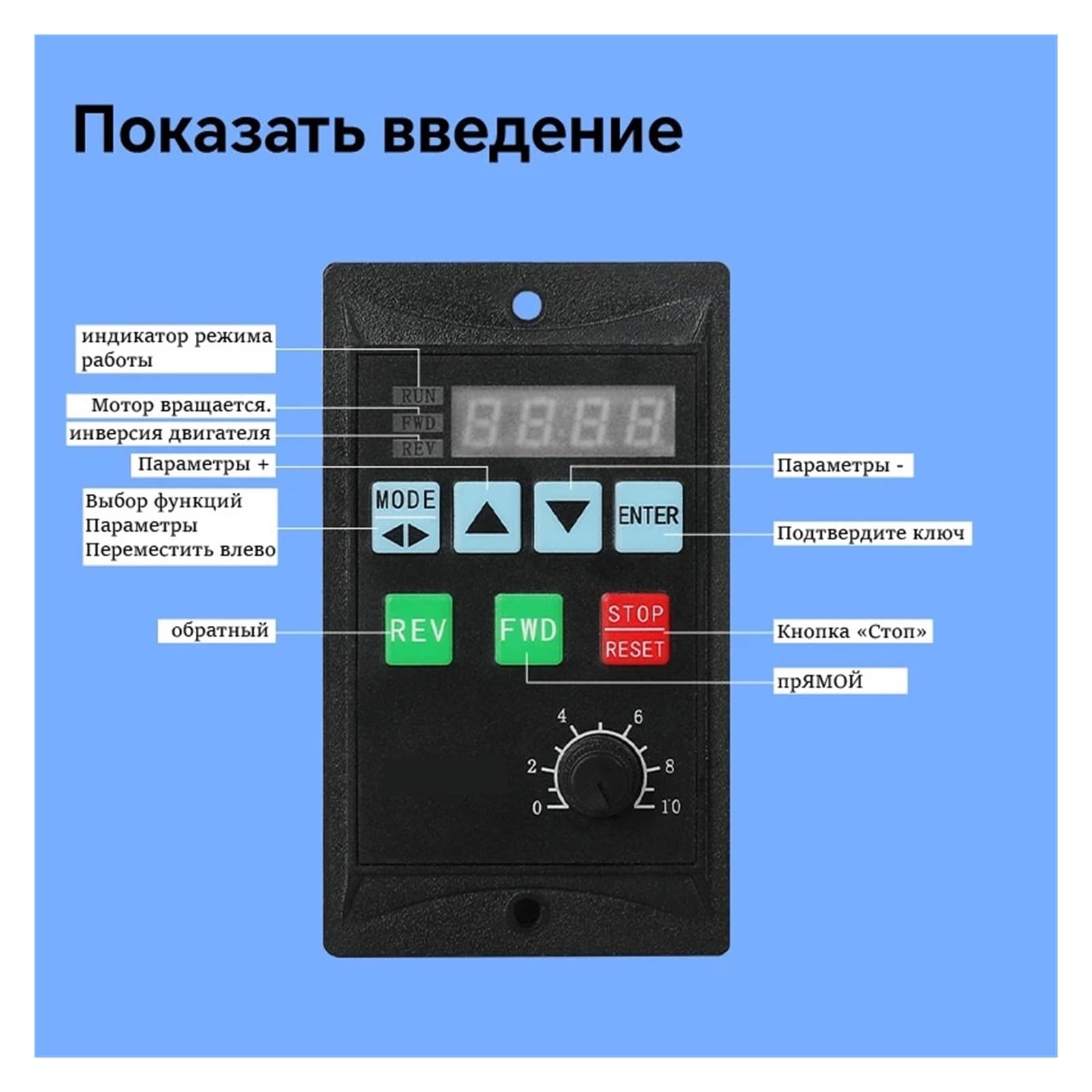 Azionamento motore RS485 con inverter monofase-trifase VFD da 220 V 750 W