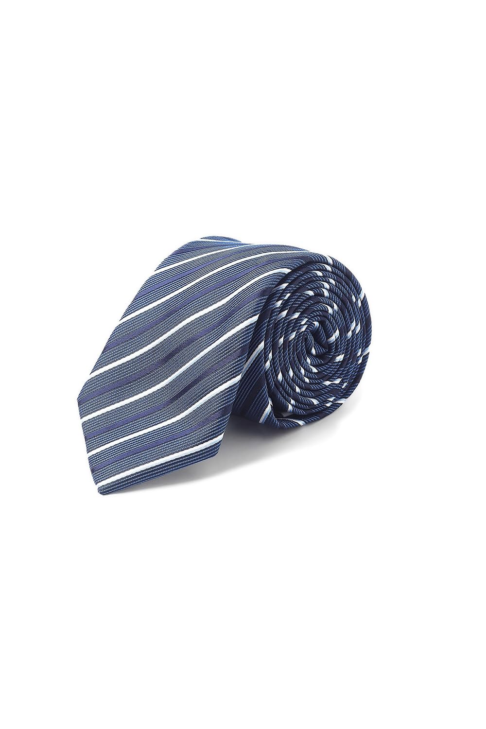allen solly Men Navy Stripe Casual Tie-picture-41