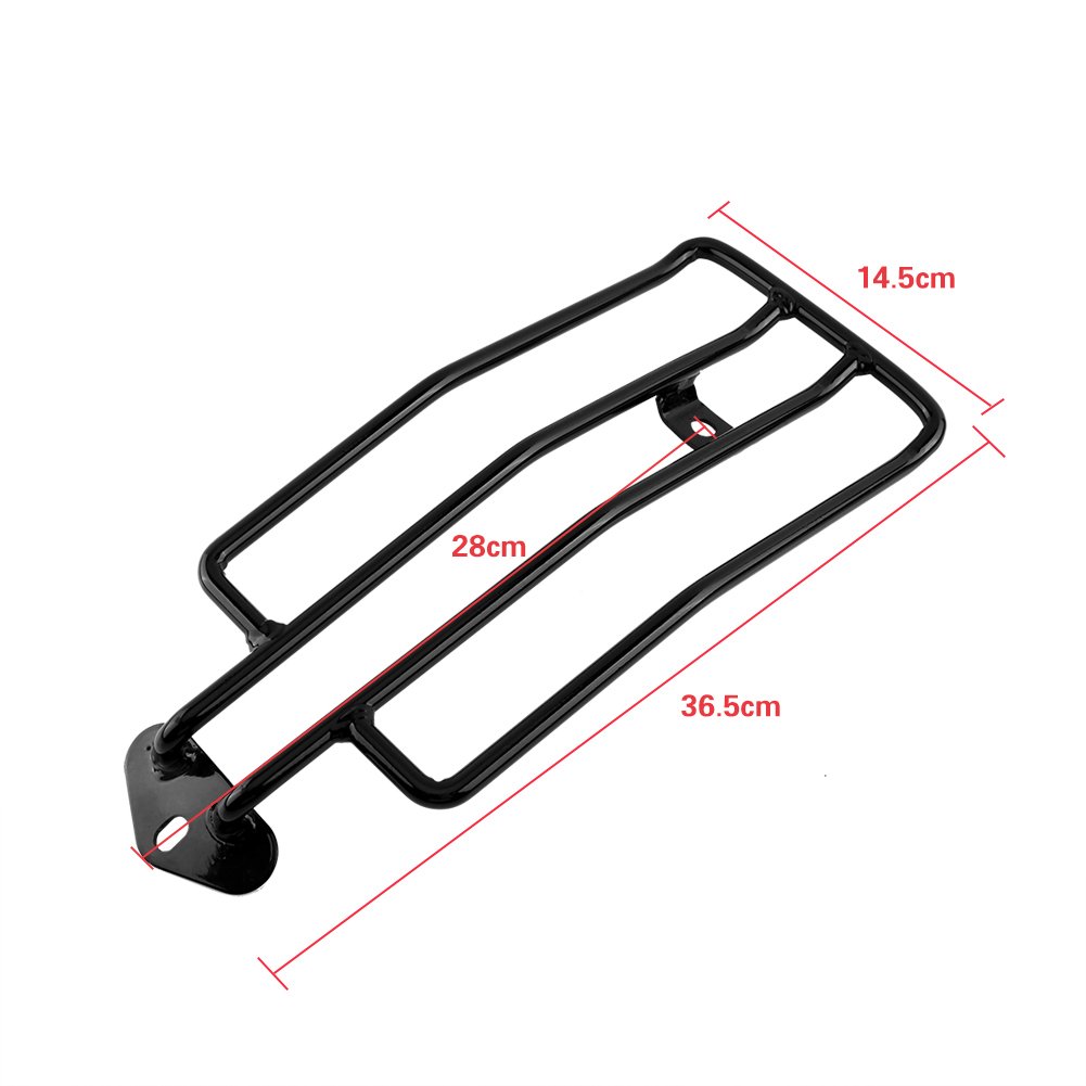 Estante de soporte para equipaje trasero de motocicleta, asiento único, guardabarros trasero de Keenso, estante de equipaje para asiento individual