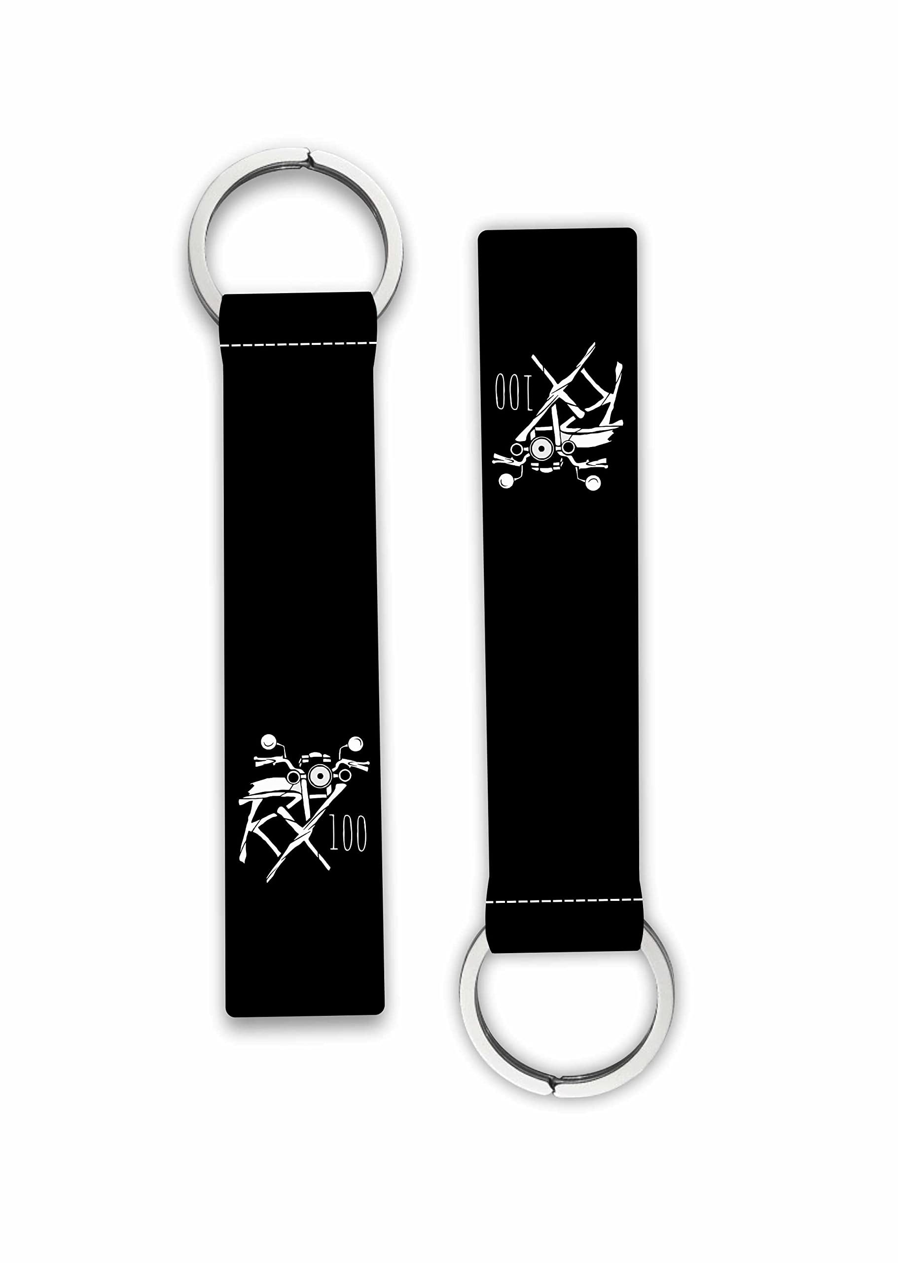 1pcs rx100 printed lanyard keychain holder bikes riders boys girls men's women's scooters key holder key tag multicolored (6 x 1 inches)