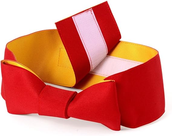 Amazon 京のみやび 女の子ワンタッチ袴下帯 袴用作り帯 赤 マジックテープでとめるだけ 中国製 着物 浴衣 通販