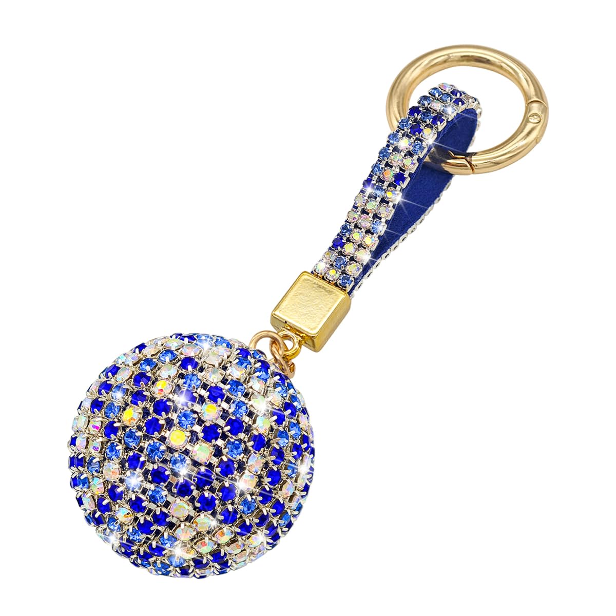 JNNJ Crystal Bling Car Keychain, Rhinestones Car Key Chains For Car Keys, Glitter Rhinestone Keychain Ring Strap, Diamond Crystal Cars Key Decorations