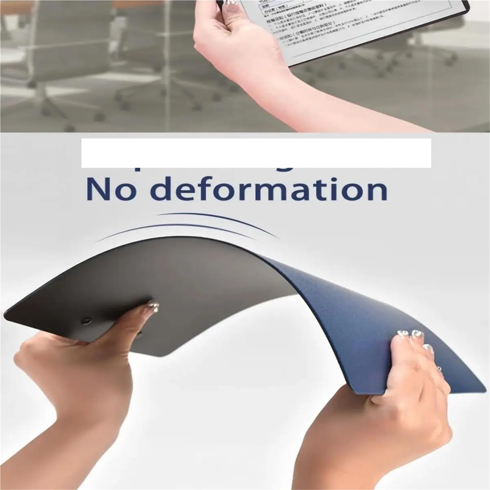 Portapapeles impermeable A4, tablero de escritura, carpeta, archivador, oficina, útiles escolares, 4 Uds Para La Oficina(White)