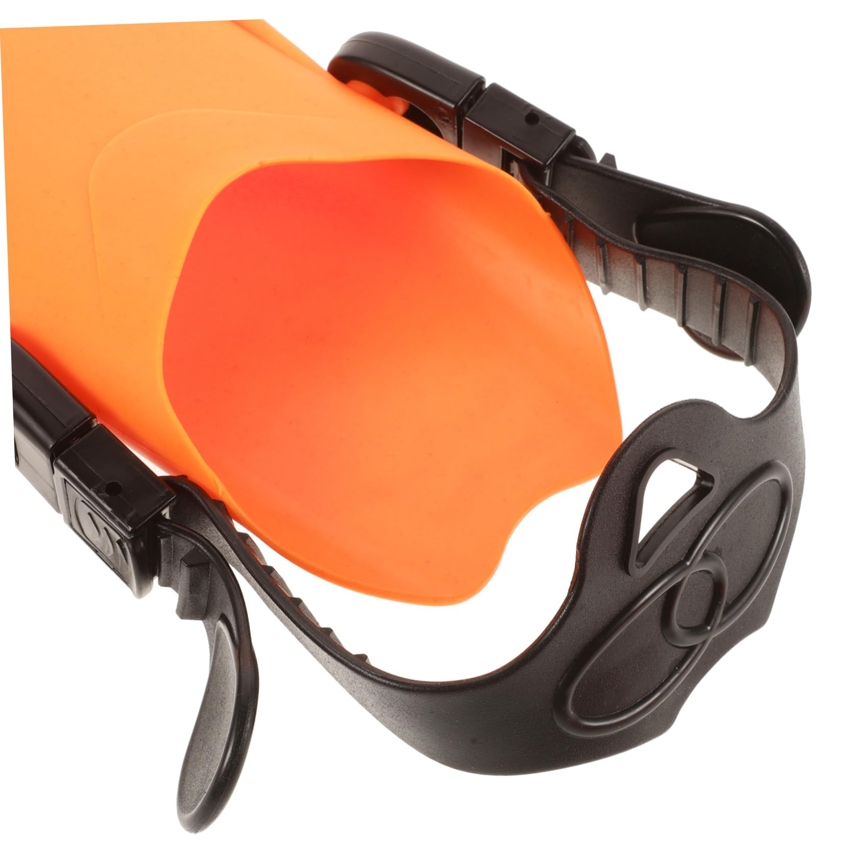 Equipo de Snorkel para Niños 1 Juego Naranja de Plástico | Gafas de Visión Amplia, Boquilla Ergonómica, Aletas Cortas para Nadar, Diseño Simple