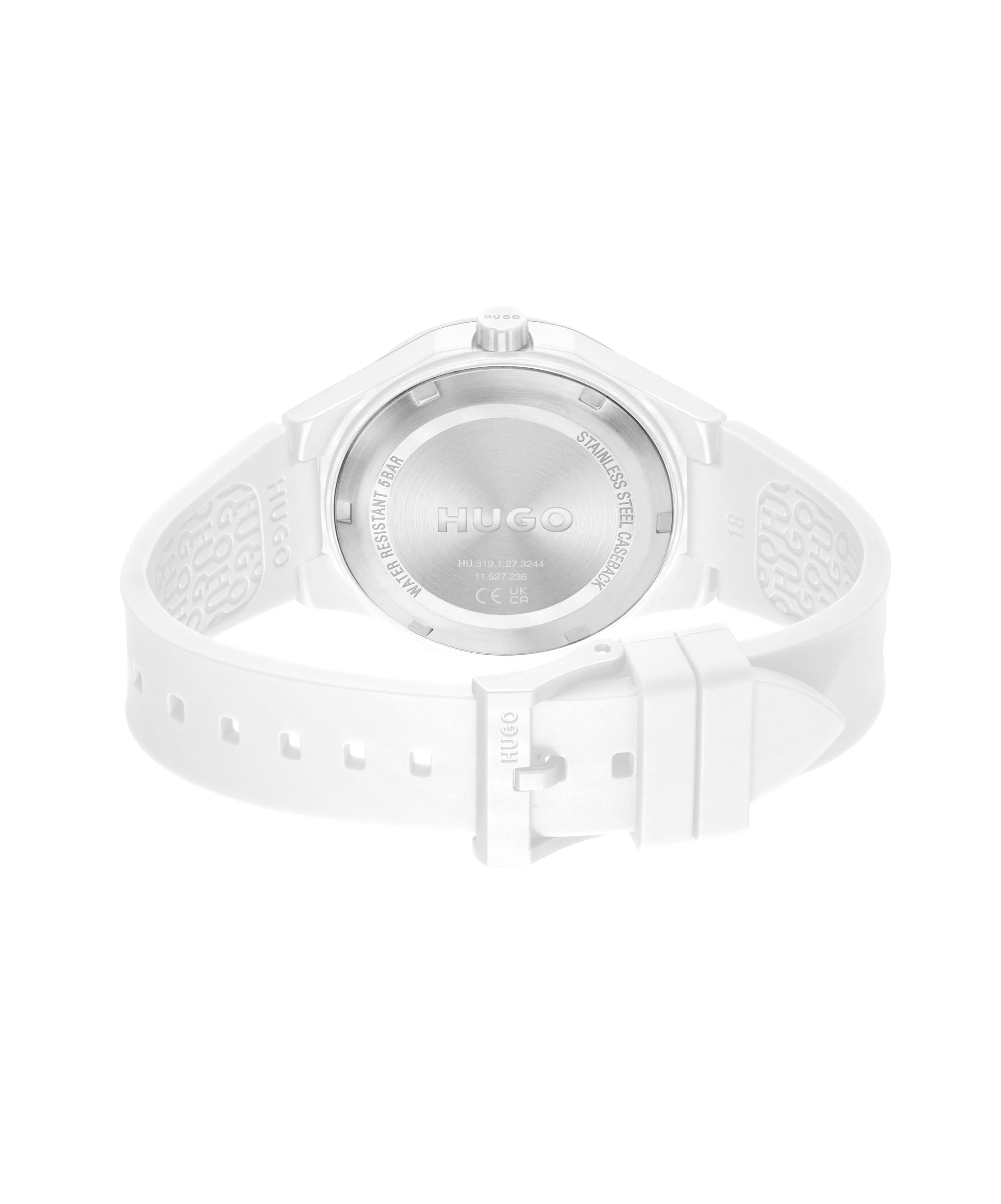 HUGO Orologio Analogico al Quarzo da Uomo Collezione #LIT FOR HIM con Cinturino in Silicone