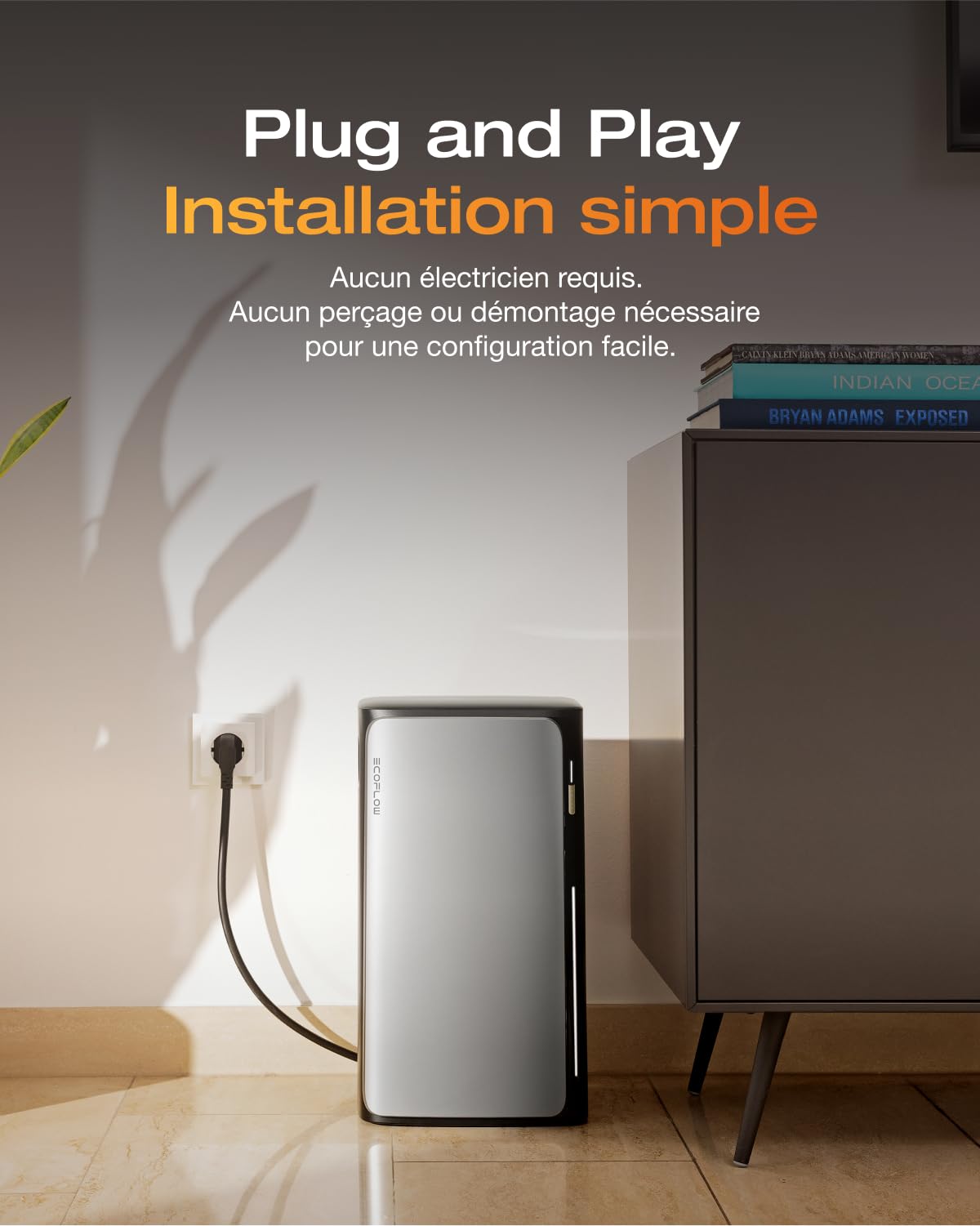 ECOFLOW Kit Solaire de Stream Ultra, Batterie 1,92 kWh avec Panneaux solaires rigides 500W*2, 4 entrées solaires MPPT 2800 W, Ports CA Doubles 2300 W, Plug & Play, Batterie Tout-en-Un avec onduleur