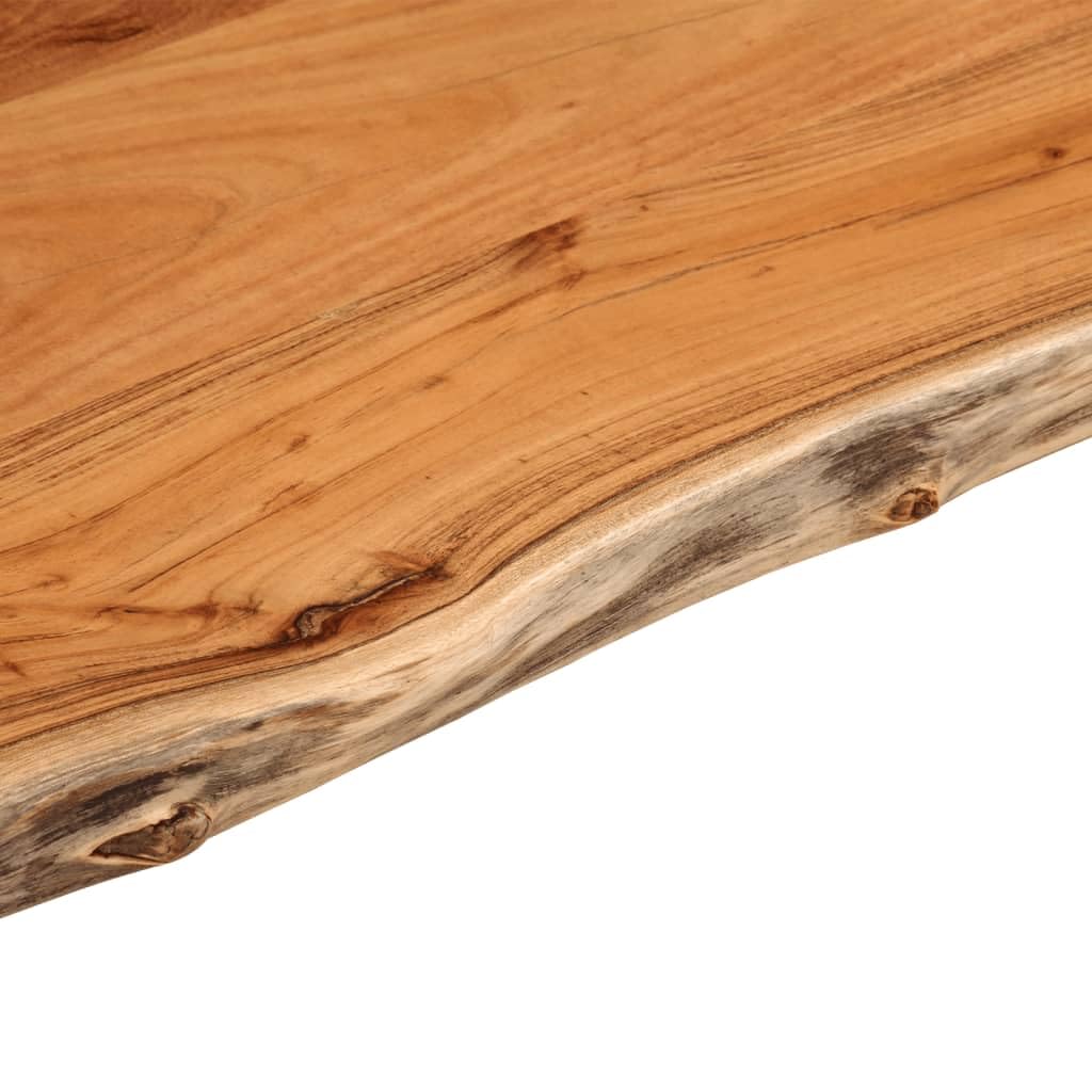 Dessus de table 80x40x2,5 cm rectangulaire bois massif acacia