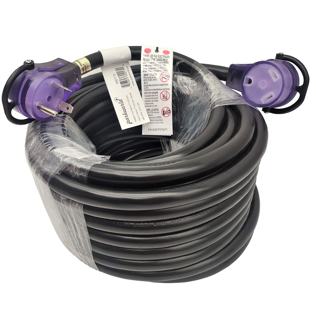Parkworld RV 30A Extension Cord NEMA TT-30 with Handle, Camper