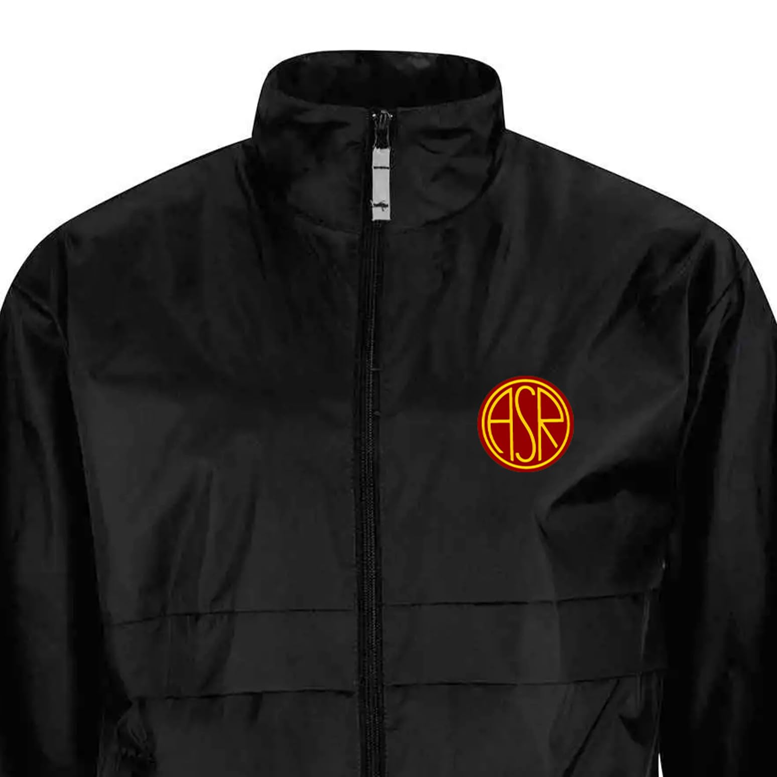 AS Roma Antivento Full Zip Asr Nero Antivento Unisex - Adulto
