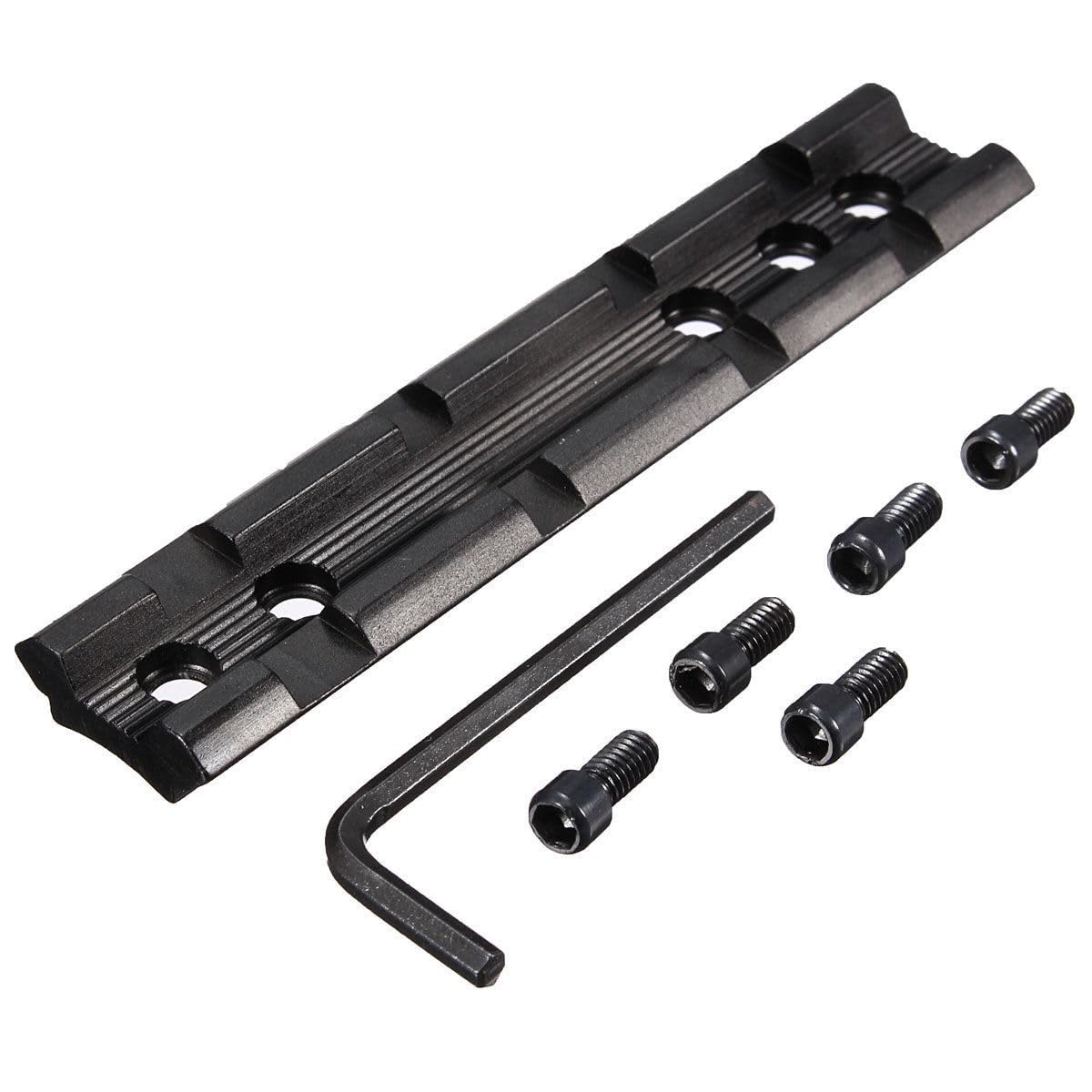 ACEXIER Rail Picatinny/Cola de Milano de 10cm Rail de Perfil bajo 20mm Weaver Picatinny Rail Mount