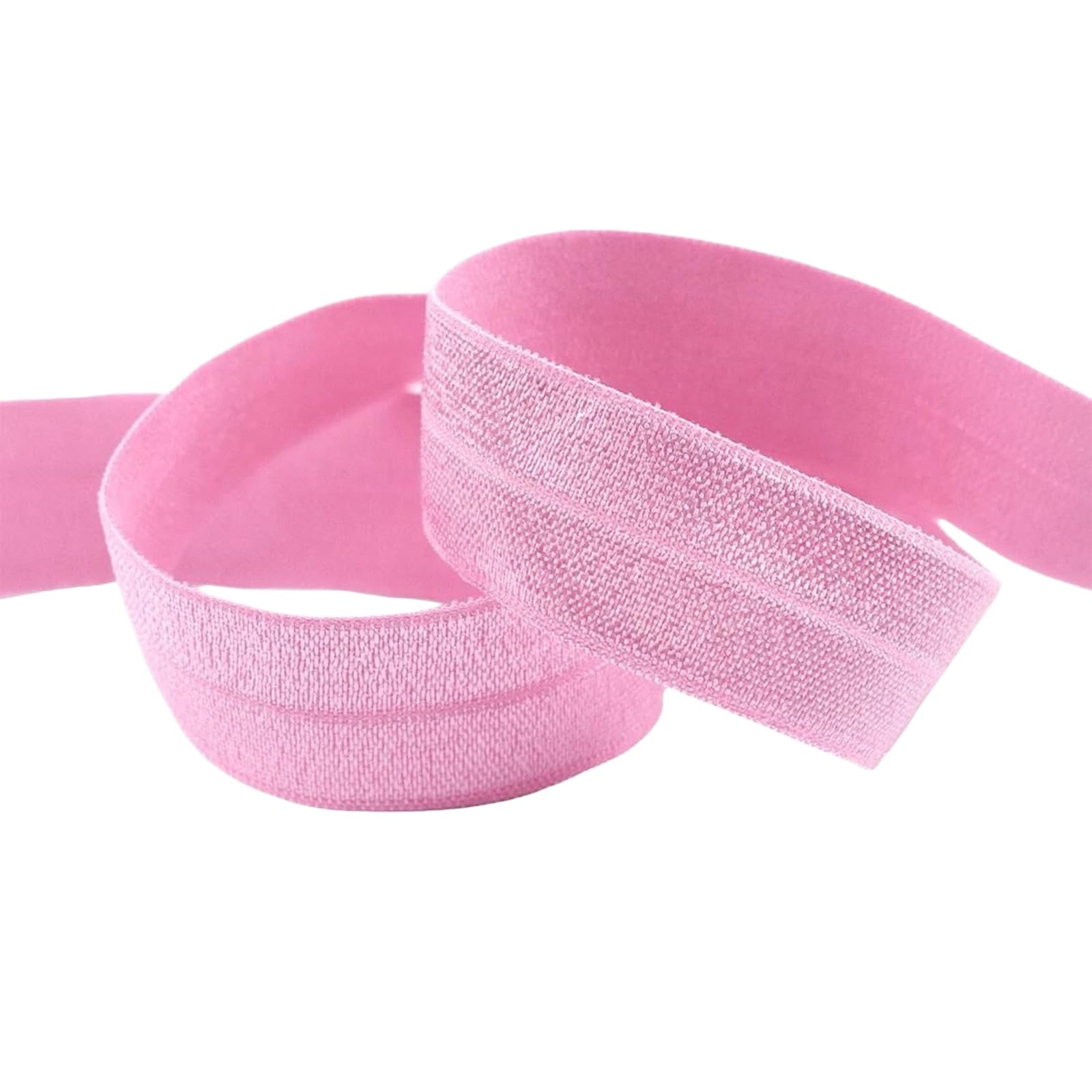 Elastico Ripiegabile in Raso Spandex Lucido da 3/4" 20Mm, Pink Perla, 20mm, 100 Iarde