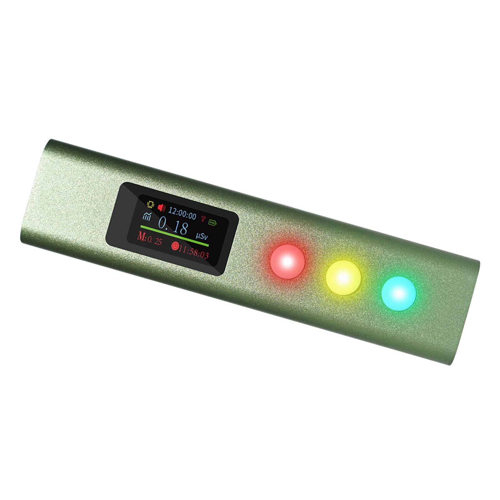 Detector de Radiación Nuclear, Monitor de Radiación de Contador Geiger ABS con Alarma de Luz Sonora, Resolución de 0,01 μSv H, para Monitoreo de Dosis de de Laboratorio de Viajes en Casa