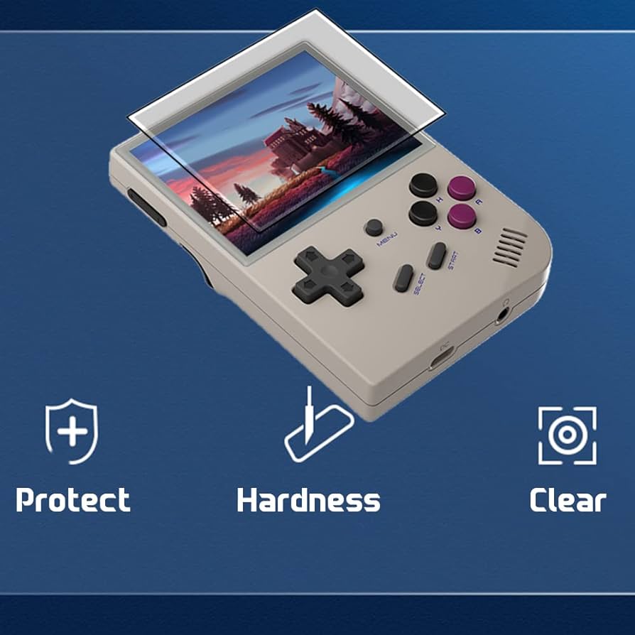 Amazon.com: 2 片鋼化玻璃3.5 英吋(約8.9 公分)螢幕保護貼水晶