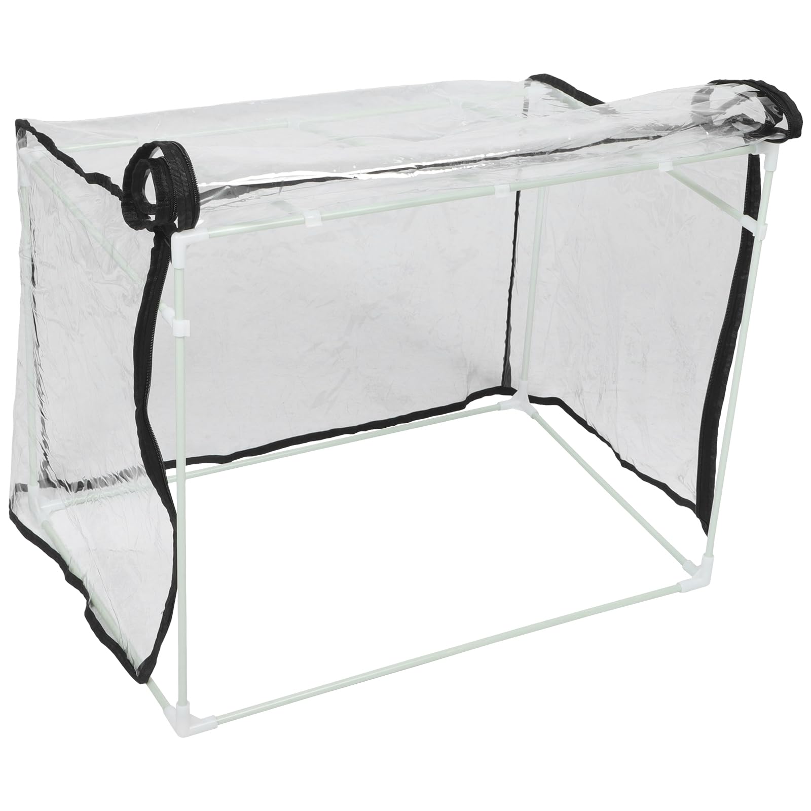 SEWACC Tragbares Kleiner Gewächshaus 60x40x40cm aus PVC und Faserrohr