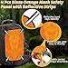 Copkim 4 Pcs Blaze Orange Safety Panel with Reflective Strips, 12'' x 9'', High Visibility Hunting Mesh Tent Backpack Cover Safety Panel for Outdoors Field Hiking Camping Biking Traveling