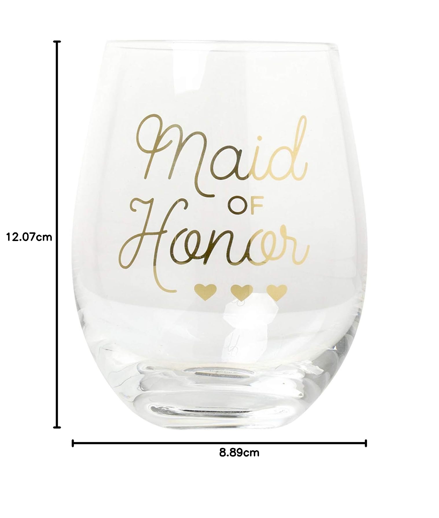 Maid of Honor Wine Glass - Wedding Keepsake -8 Maid of Honor Wine Glass - Wedding Keepsake -8