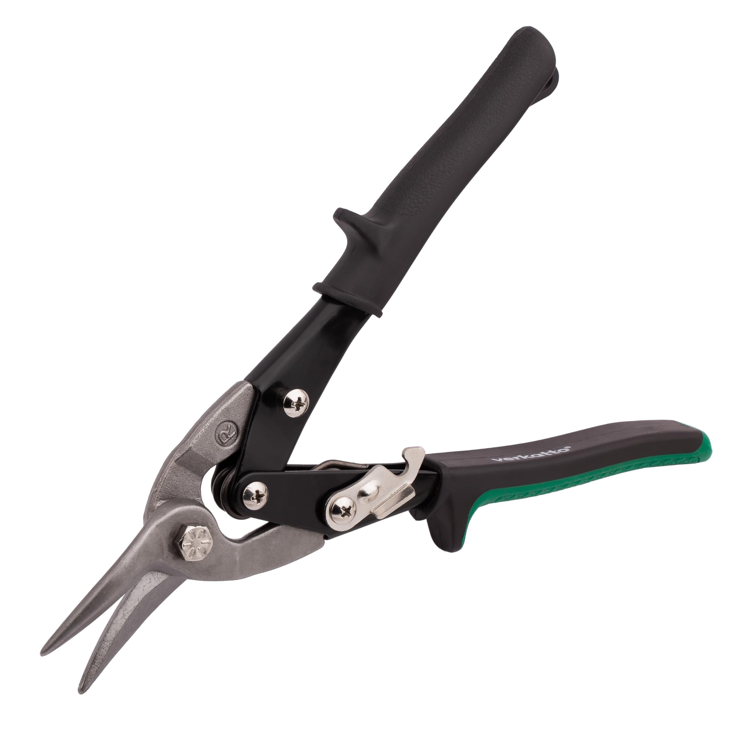 MIVOS Tin Snips, Right Cut, 26 cm, Through-Through Scissors Made of Chrome Vanadium Steel, for Cutting Sheet Metal Aluminium - Image 3