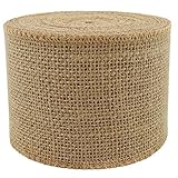 3 Inches Wide Burlap Ribbons Natural Jute Fabric Rustic Ribbon Roll For Favor Decoration DIY Handmade Craft Arts 10 Yards