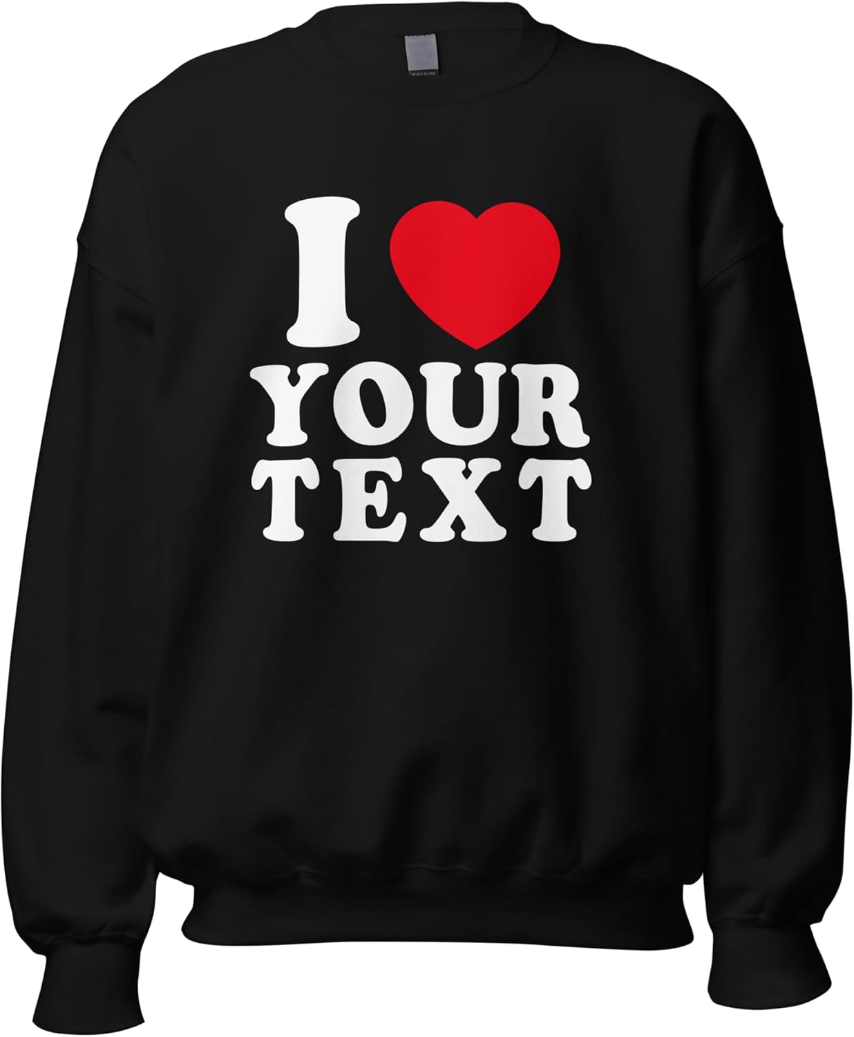 Personalized I Love Shirt with Custom Text, I Heart Shirt, Gift for Her, Couple, Girlfriend Boyfriend